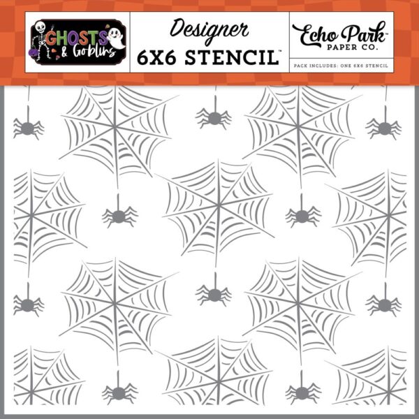 Echo Park - Ghosts & Goblins - Stencil, Spiders and Their Webs