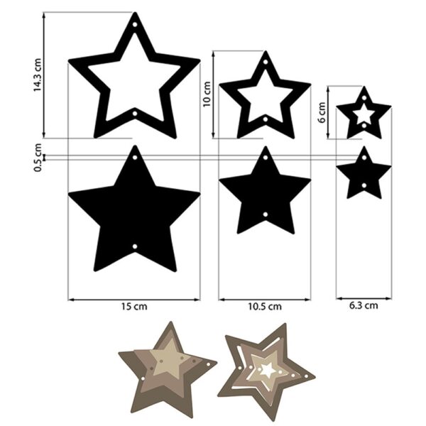 Stamperia - The Owl's House - Crafty Shapes, Stars - Image 2