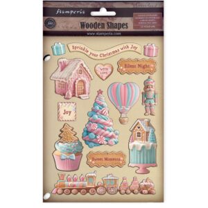 Stamperia - Candy Christmas - Wooden Shapes
