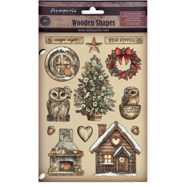 Stamperia - The Owl's House - Wooden Shapes