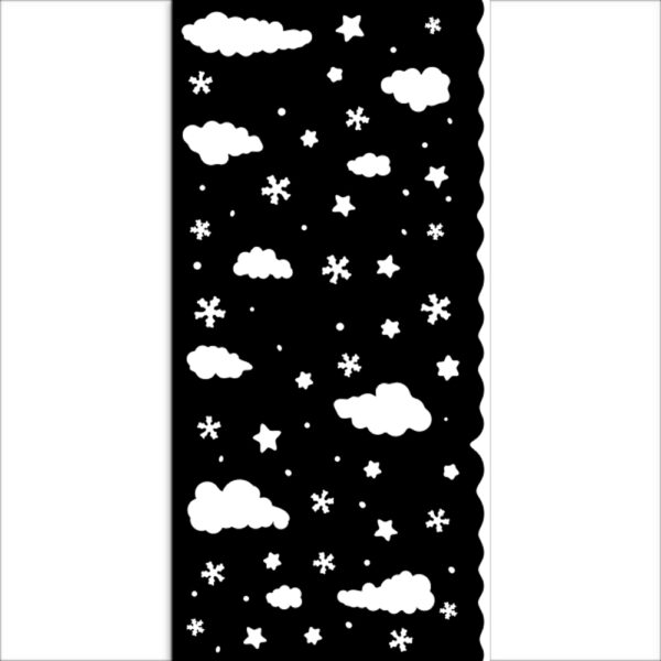 Stamperia - Candy Christmas - Stencil 4x13", Clouds - Image 2
