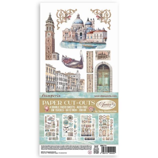 Stamperia - Venice City Of Art - Double-Sided Paper Cut-Outs