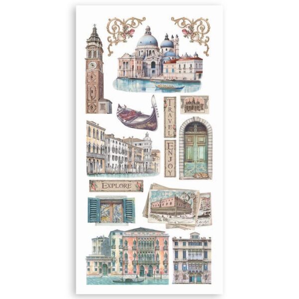 Stamperia - Venice City Of Art - Double-Sided Paper Cut-Outs - Image 5