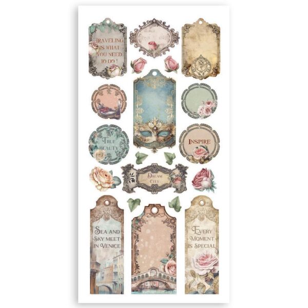 Stamperia - Venice City Of Art - Double-Sided Paper Cut-Outs - Image 2