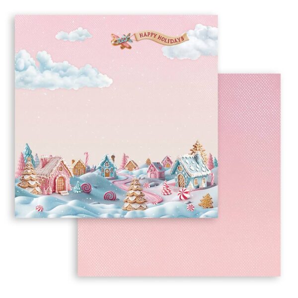 Stamperia - Candy Christmas - 8x8″ Scrapbooking Paper Pad, Double Sided - Image 3