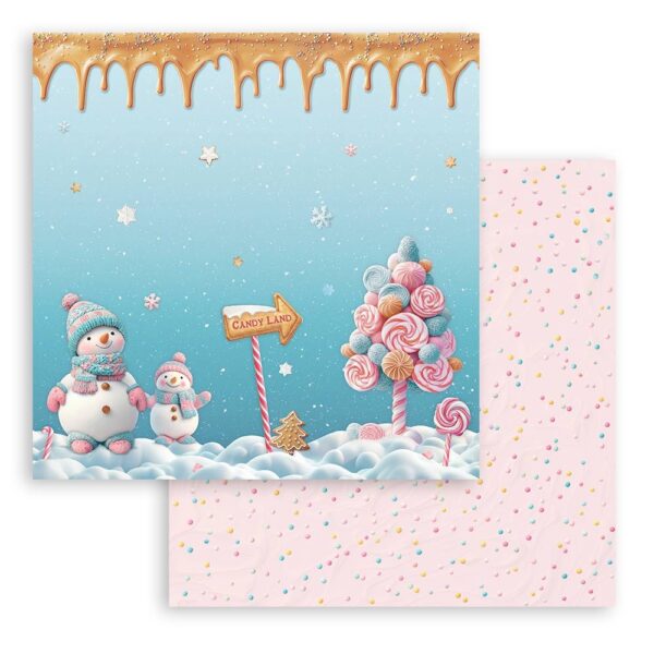 Stamperia - Candy Christmas - 8x8″ Scrapbooking Paper Pad, Double Sided - Image 11