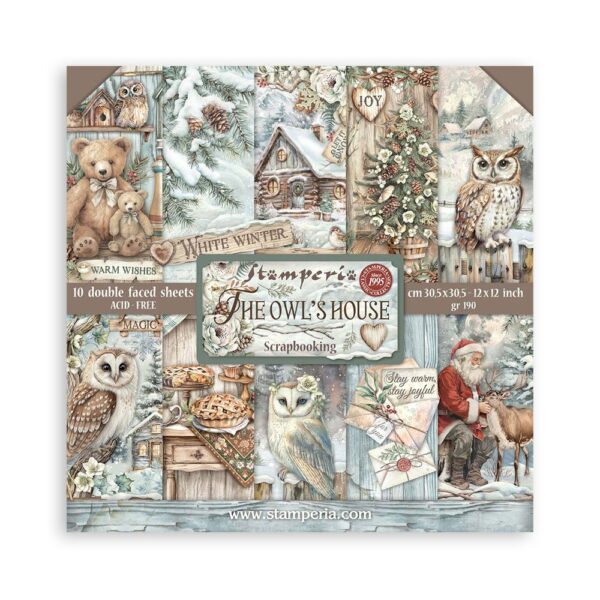 Stamperia - The Owl's House - 12x12" Scrapbooking Paper Pad, Double Sided