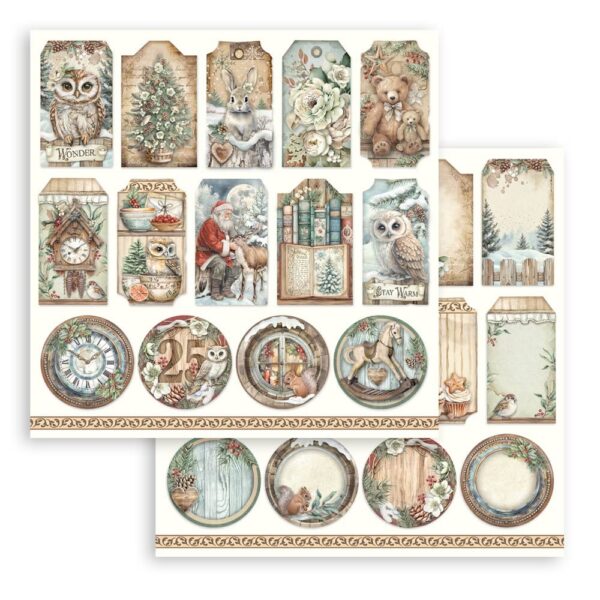 Stamperia - The Owl's House - 12x12" Scrapbooking Paper Pad, Double Sided - Image 8