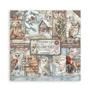 Stamperia - The Owl's House - 8x8" Scrapbooking Paper Pad, Double Sided