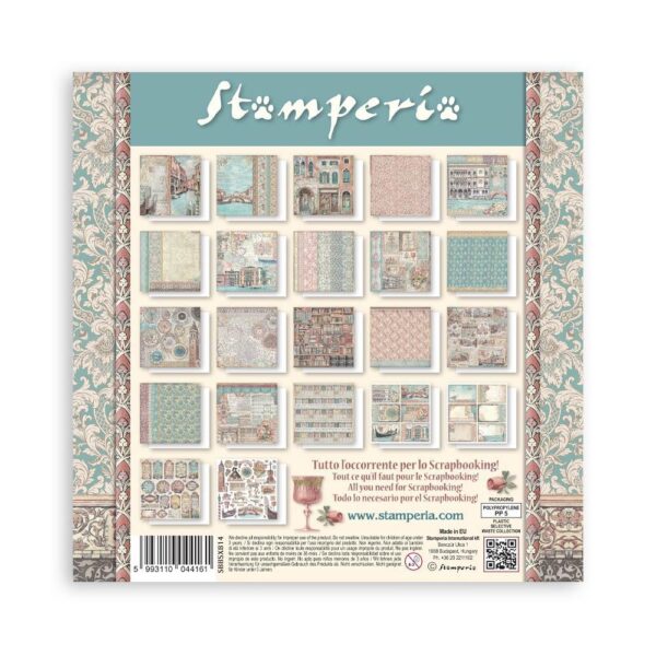 Stamperia - Venice City Of Art - Single-Sided Paper Pad 8"X8" - Image 2