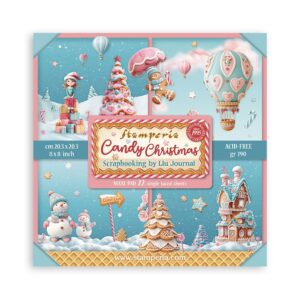 Stamperia - Candy Christmas - 8x8″ Paper Pad, Single Sided