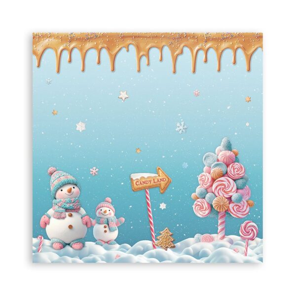 Stamperia - Candy Christmas - 8x8″ Paper Pad, Single Sided - Image 6