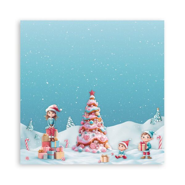 Stamperia - Candy Christmas - 8x8″ Paper Pad, Single Sided - Image 10