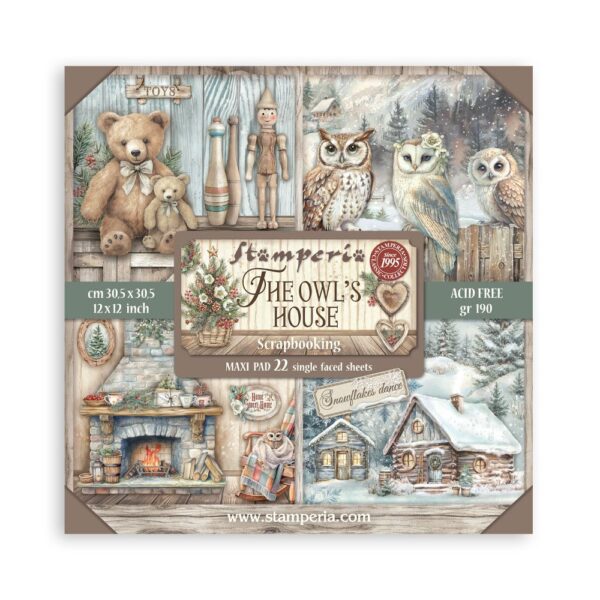 Stamperia - The Owl's House - 12x12" Paper Pad, Single Sided