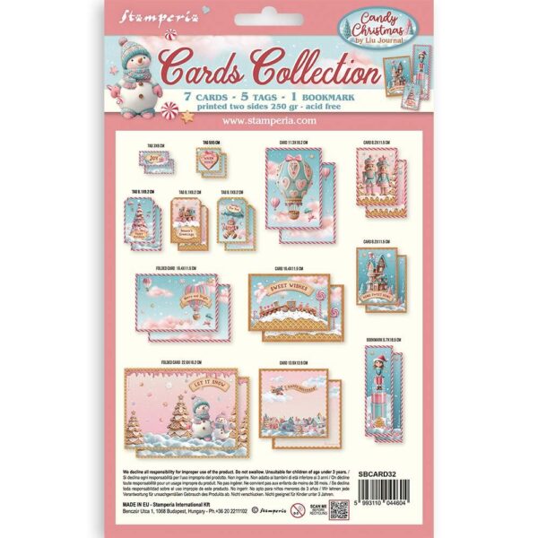 Stamperia - Candy Christmas - Cards Collection - Image 2