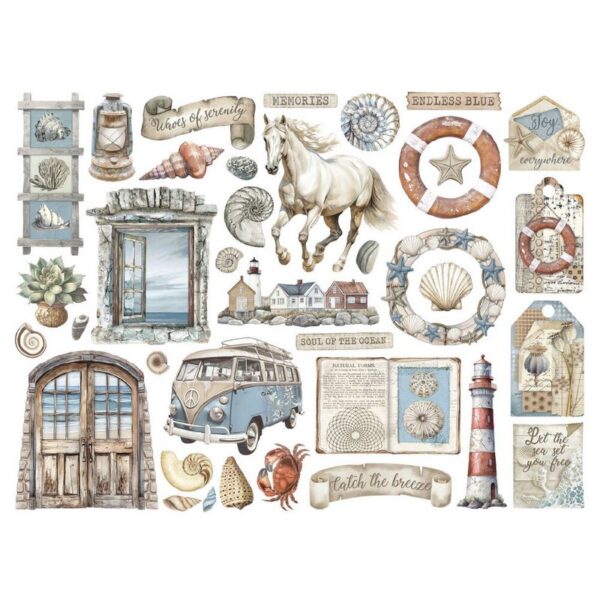 Stamperia - Silent Sea - Assorted Die Cuts - Image 2