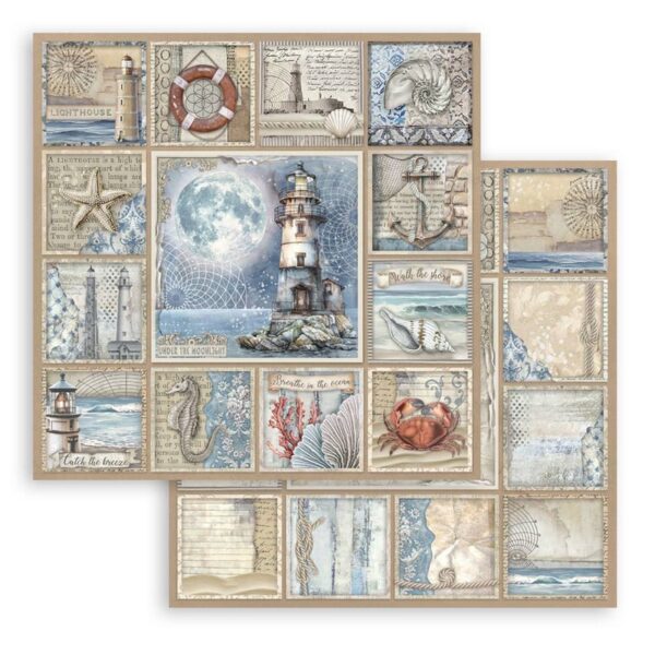 Stamperia - Silent Sea - 12x12″ Paper Pad, Double Sided - Image 7