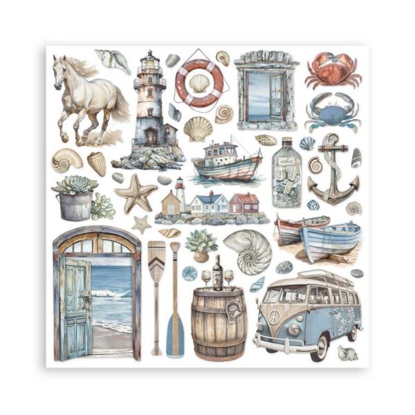 Stamperia - Silent Sea - 12x12″ Paper Pad, Double Sided - Image 5