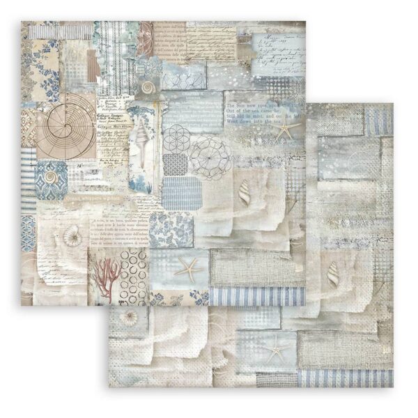 Stamperia - Silent Sea - 12x12″ Paper Pad, Double Sided, Backgrounds - Image 6