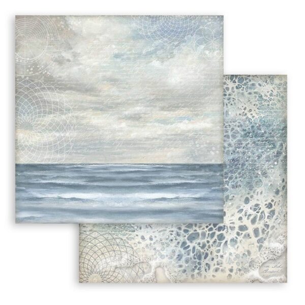 Stamperia - Silent Sea - 12x12″ Paper Pad, Double Sided, Backgrounds - Image 7