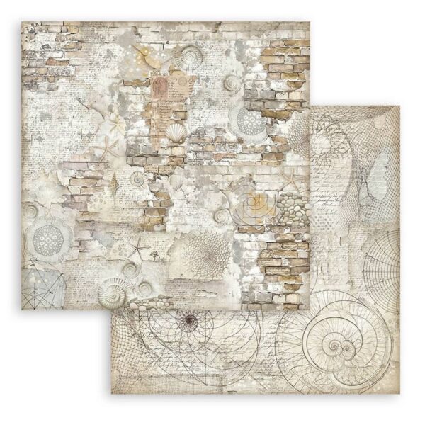 Stamperia - Silent Sea - 12x12″ Paper Pad, Double Sided, Backgrounds - Image 5