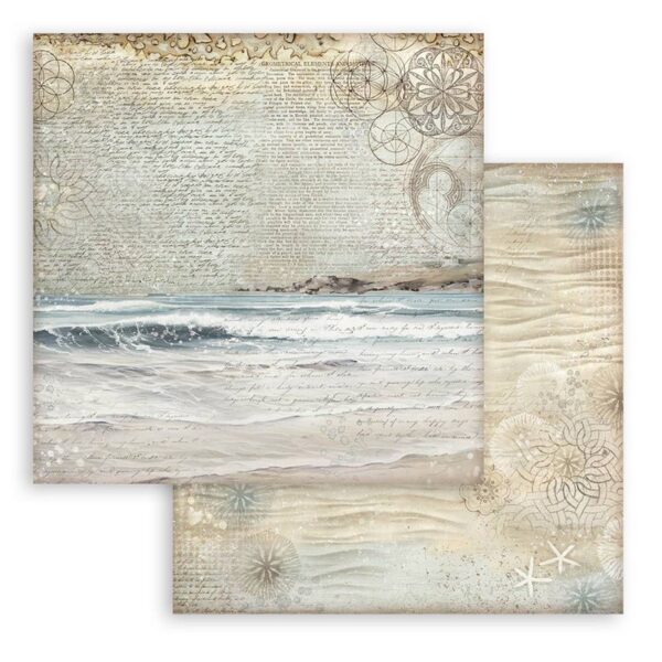 Stamperia - Silent Sea - 12x12″ Paper Pad, Double Sided, Backgrounds - Image 4