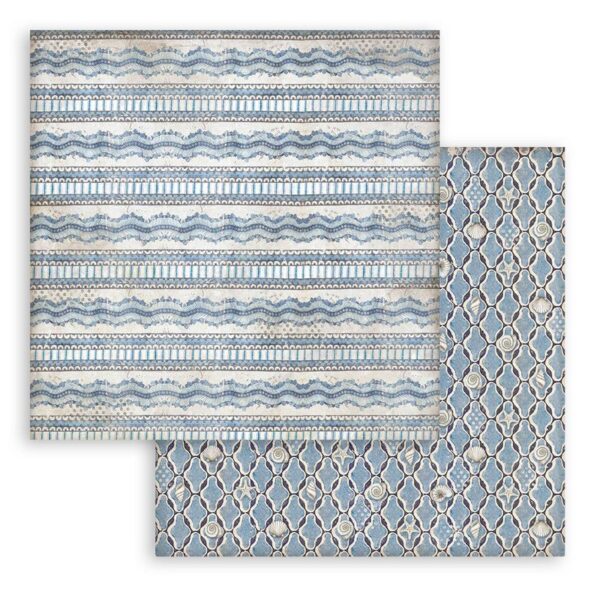 Stamperia - Silent Sea - 12x12″ Paper Pad, Double Sided, Backgrounds - Image 3