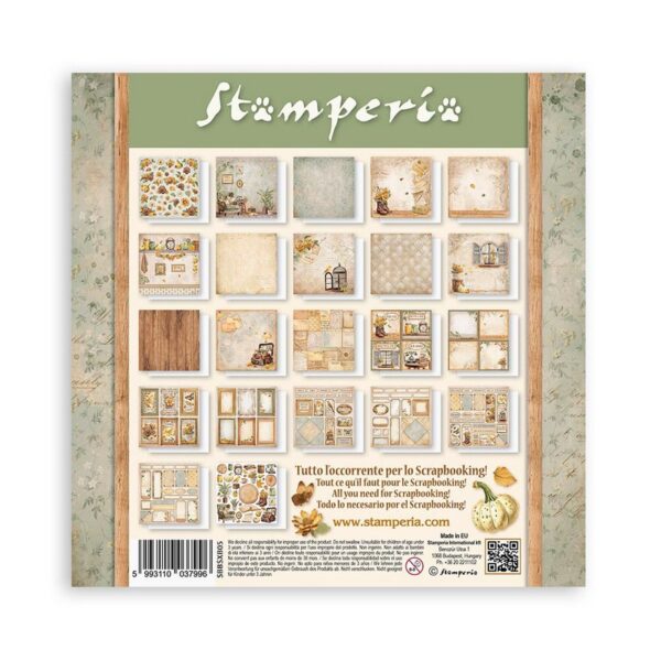 Stamperia - Golden Harmony - 8×8″ Paper Pad, Single Sided - Image 2