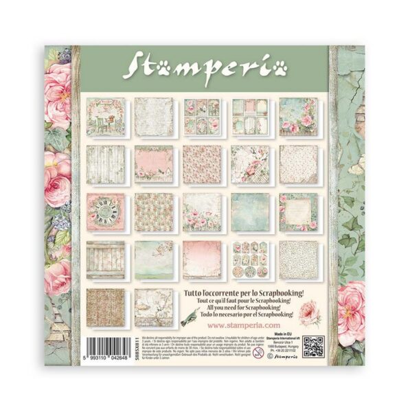 Stamperia - House Of Roses - 8x8″ Paper Pad, Single Sided - Image 2