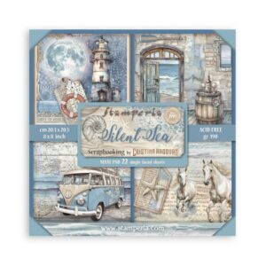 Stamperia - Silent Sea - 8x8″ Paper Pad, Single Sided