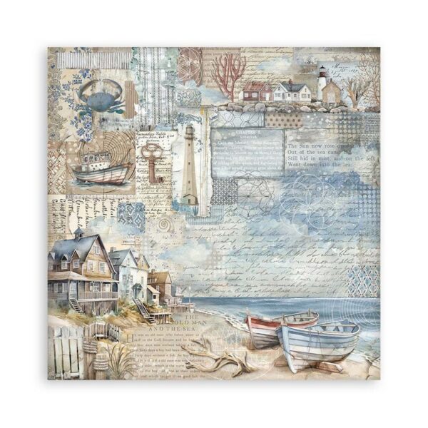 Stamperia - Silent Sea - 8x8″ Paper Pad, Single Sided - Image 12