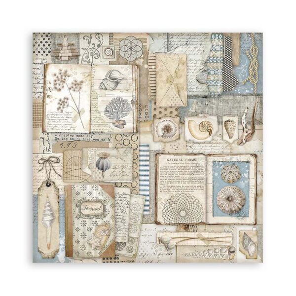 Stamperia - Silent Sea - 8x8″ Paper Pad, Single Sided - Image 8