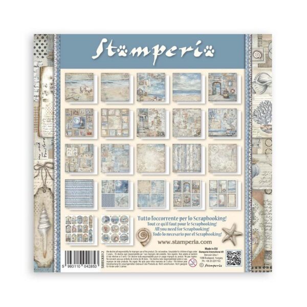 Stamperia - Silent Sea - 8x8″ Paper Pad, Single Sided - Image 2