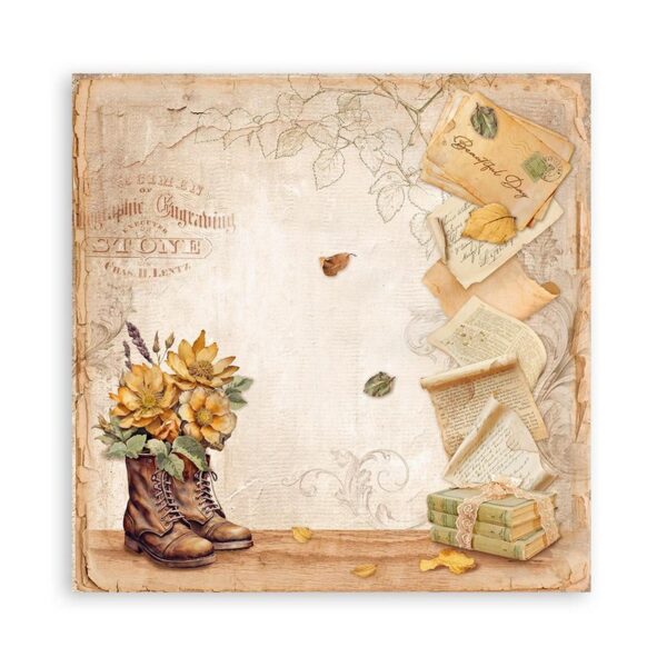 Stamperia - Golden Harmony - 8×8″ Paper Pad, Single Sided - Image 12