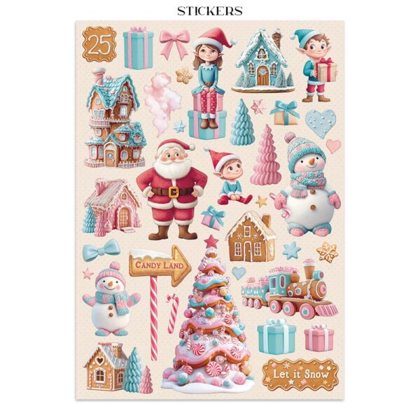 Stamperia - Candy Christmas - Junk Journal Accessories - Image 6