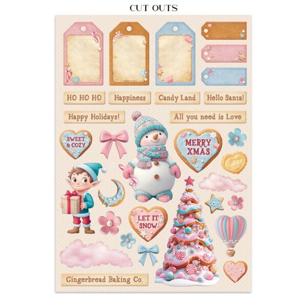 Stamperia - Candy Christmas - Junk Journal Accessories - Image 8