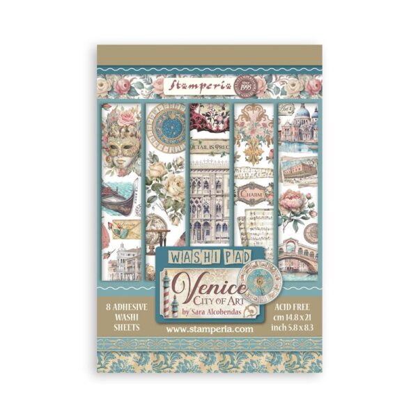 Stamperia - Venice City Of Art - A5 Washi Pad