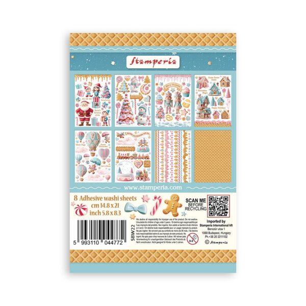Stamperia - Candy Christmas - Washi Pad - Image 2