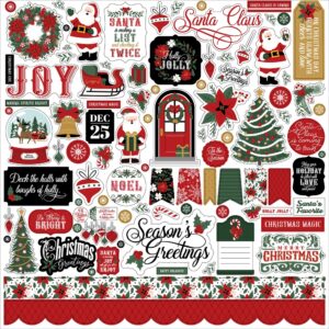 Echo Park - Santa Claus - Element Stickers 12"X12"