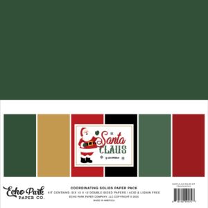 Echo Park - Santa Claus - Collection Kit 12"X12", Solids