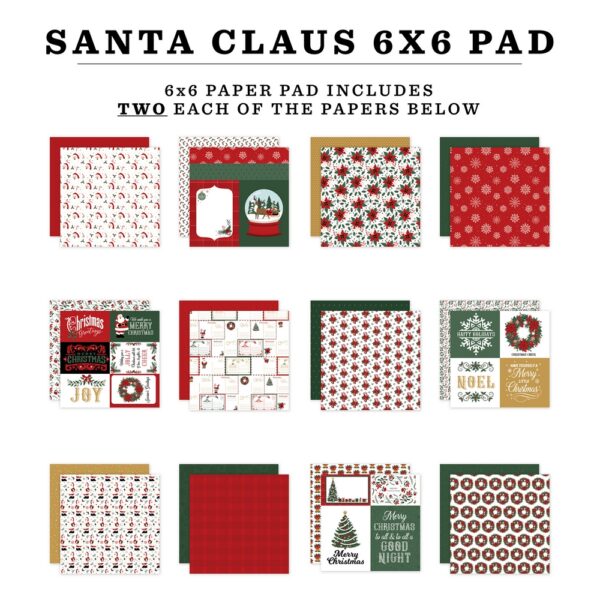 Echo Park - Santa Claus - 6x6" Paper Pad - Image 2