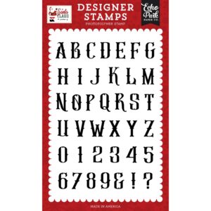 Echo Park - Santa Claus - Stamp Set, Antique Alphabet