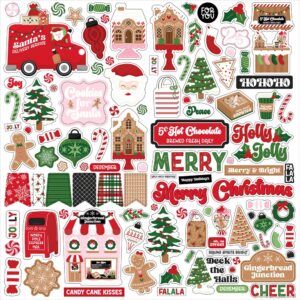 Echo Park - Santa's Christmas Delivery - Element Stickers 12x12"
