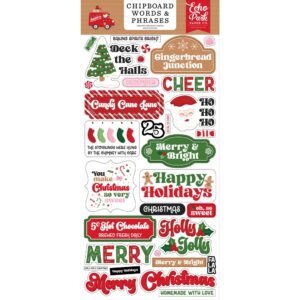 Echo Park - Santa's Christmas Delivery - Chipboard Phrases