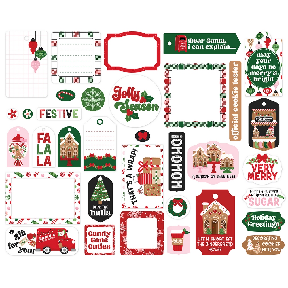 Echo Park - Santa's Christmas Delivery - Ephemera, Frames & Tags - Image 2