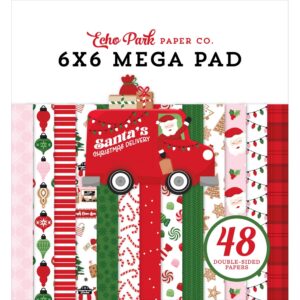 Echo Park - Santa's Christmas Delivery - Cardmakers Mega Pad 6"X6"
