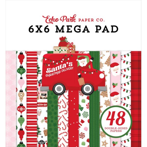 Echo Park - Santa's Christmas Delivery - Cardmakers Mega Pad 6"X6"