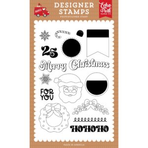 Echo Park - Santa's Christmas Delivery - Stamp Set, Merry Christmas Santa
