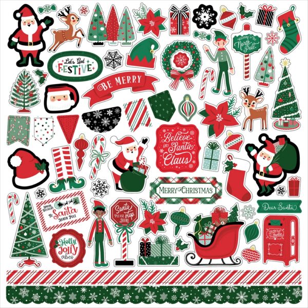 Echo Park - Christmas Express - Element Stickers 12x12"