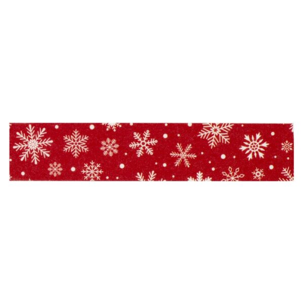 Echo Park - Christmas Express - Washi Tape, Very Merry Red Snowflakes - Image 2